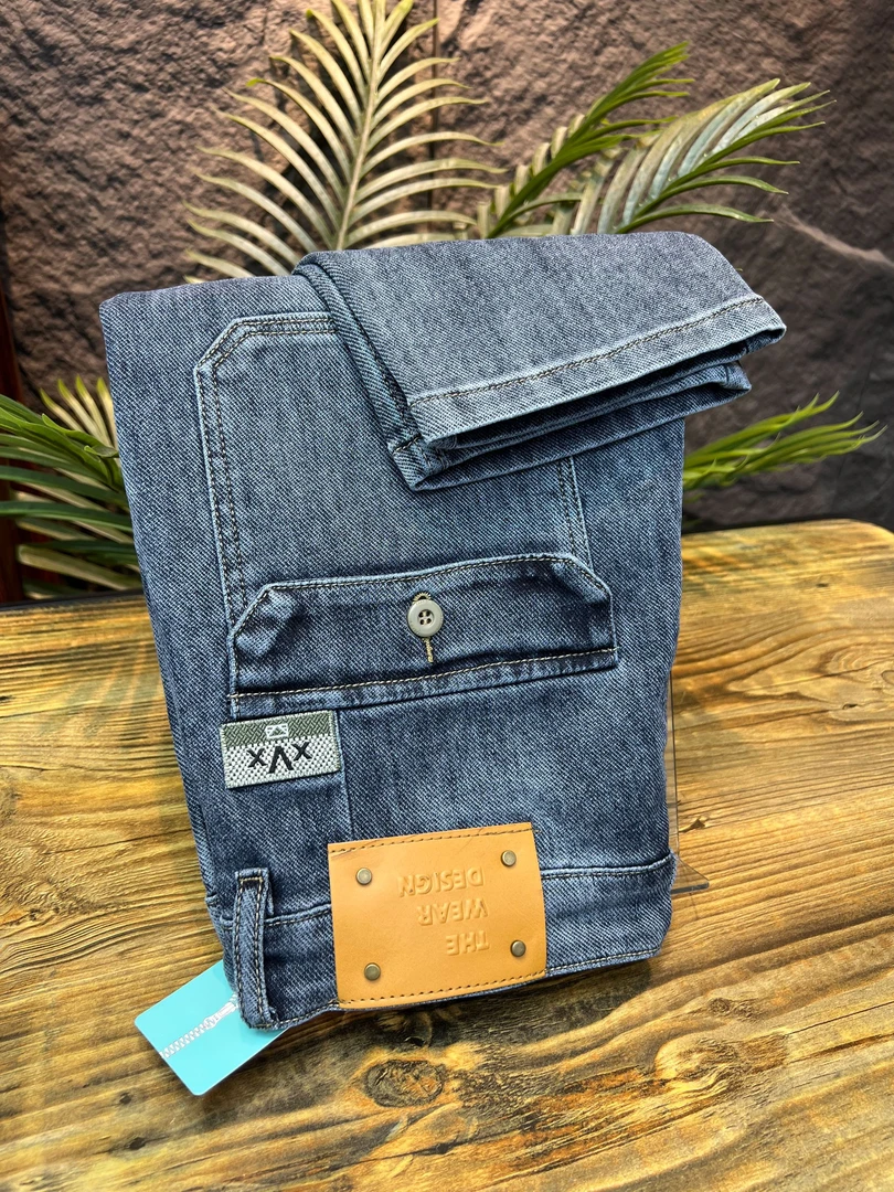 春夏男士牛仔时尚工装直筒弹力百搭潮流牛仔裤9620