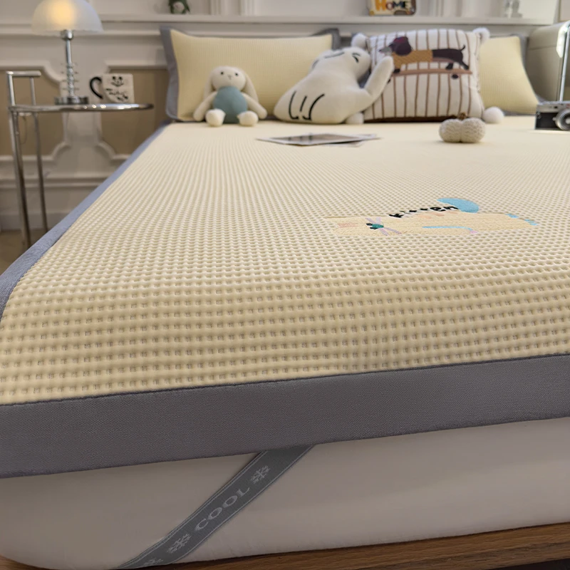 A类华夫格冰豆豆凉席夏天专用凉感丝冰丝席学生空调软席2026新款