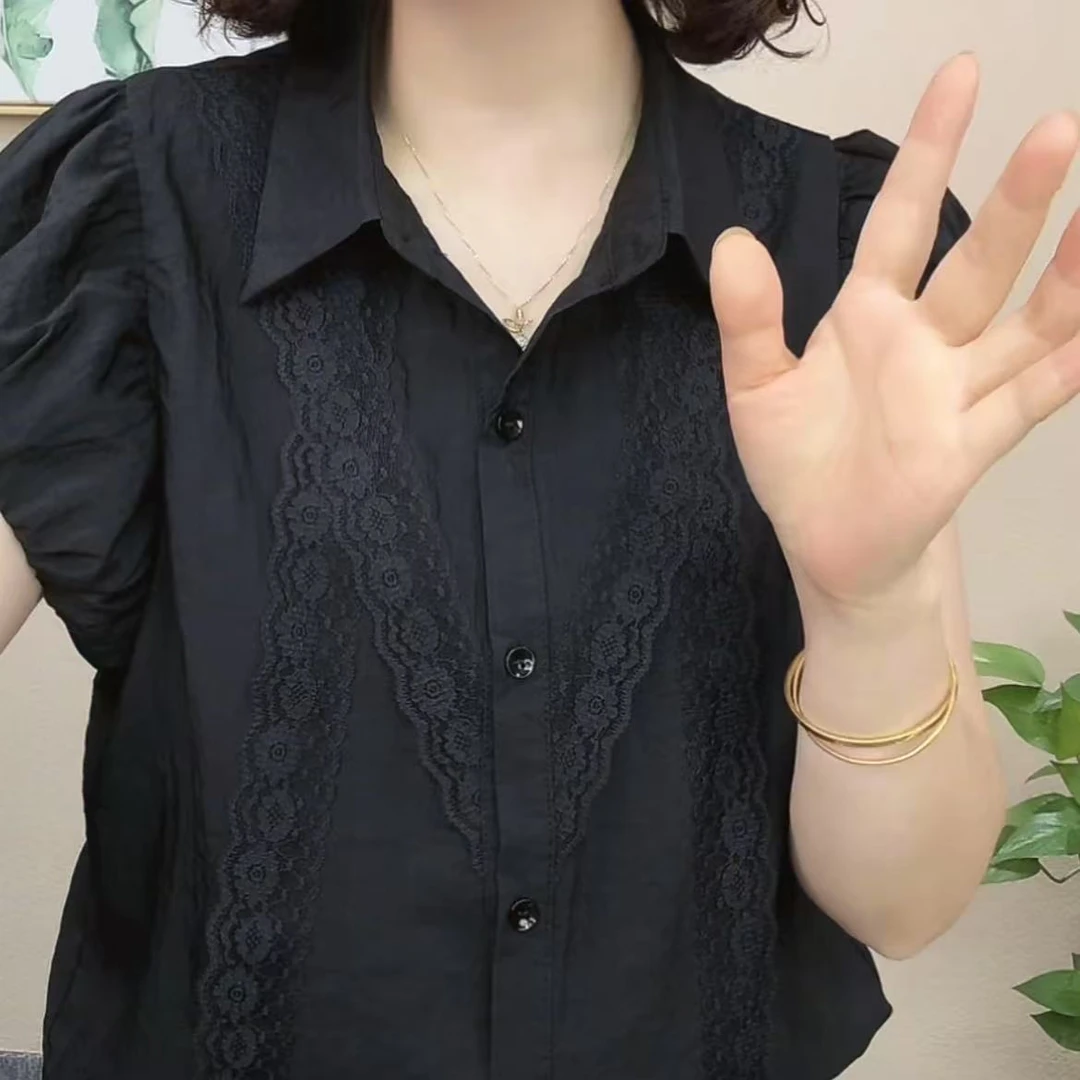 夏季新款女士洋气百搭减龄显瘦气质上衣短袖T恤小衫纯色设计感