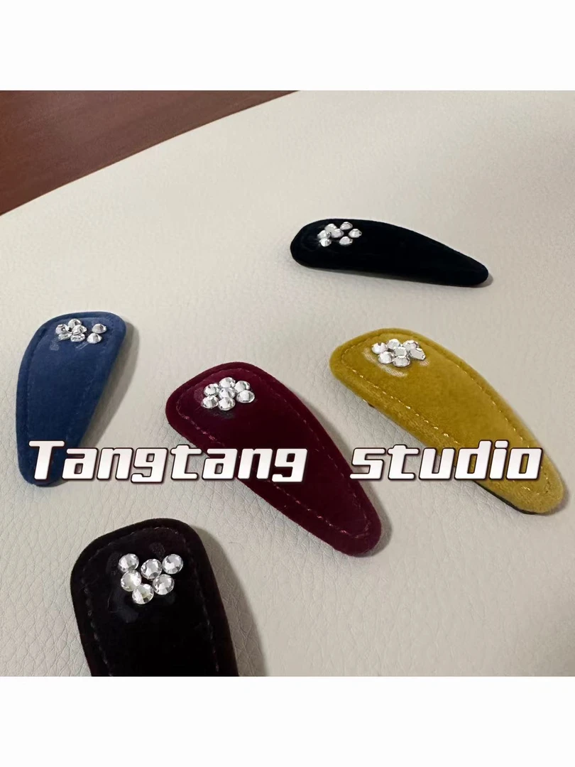 丝绒BB夹子 时尚气质百出门出游发夹