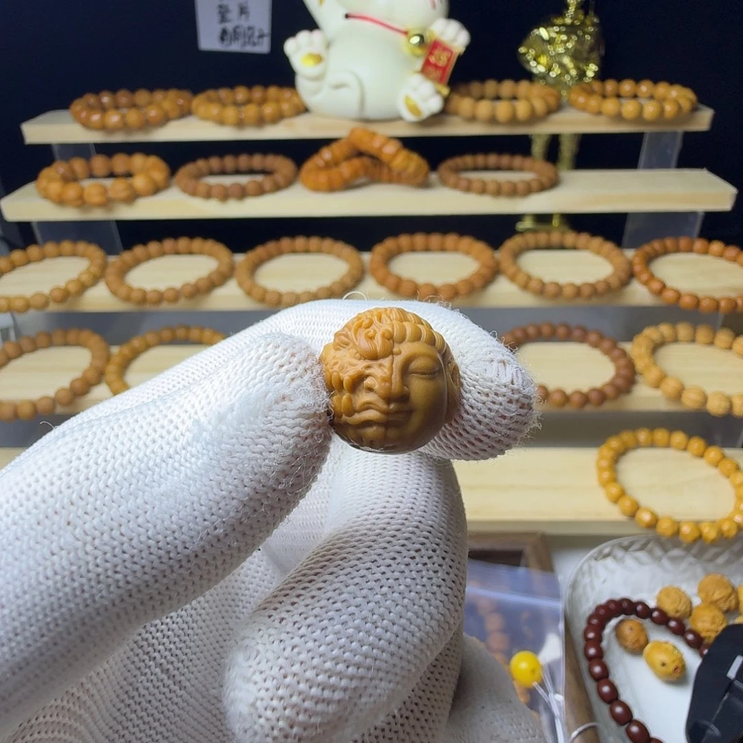 掐***柔吊坠猴头核桃单颗