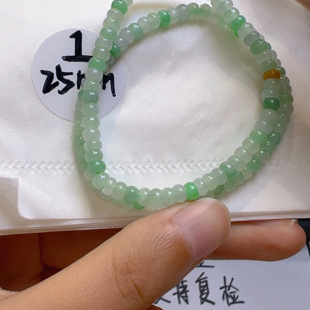 翡翠未镶嵌手链多样性发一件