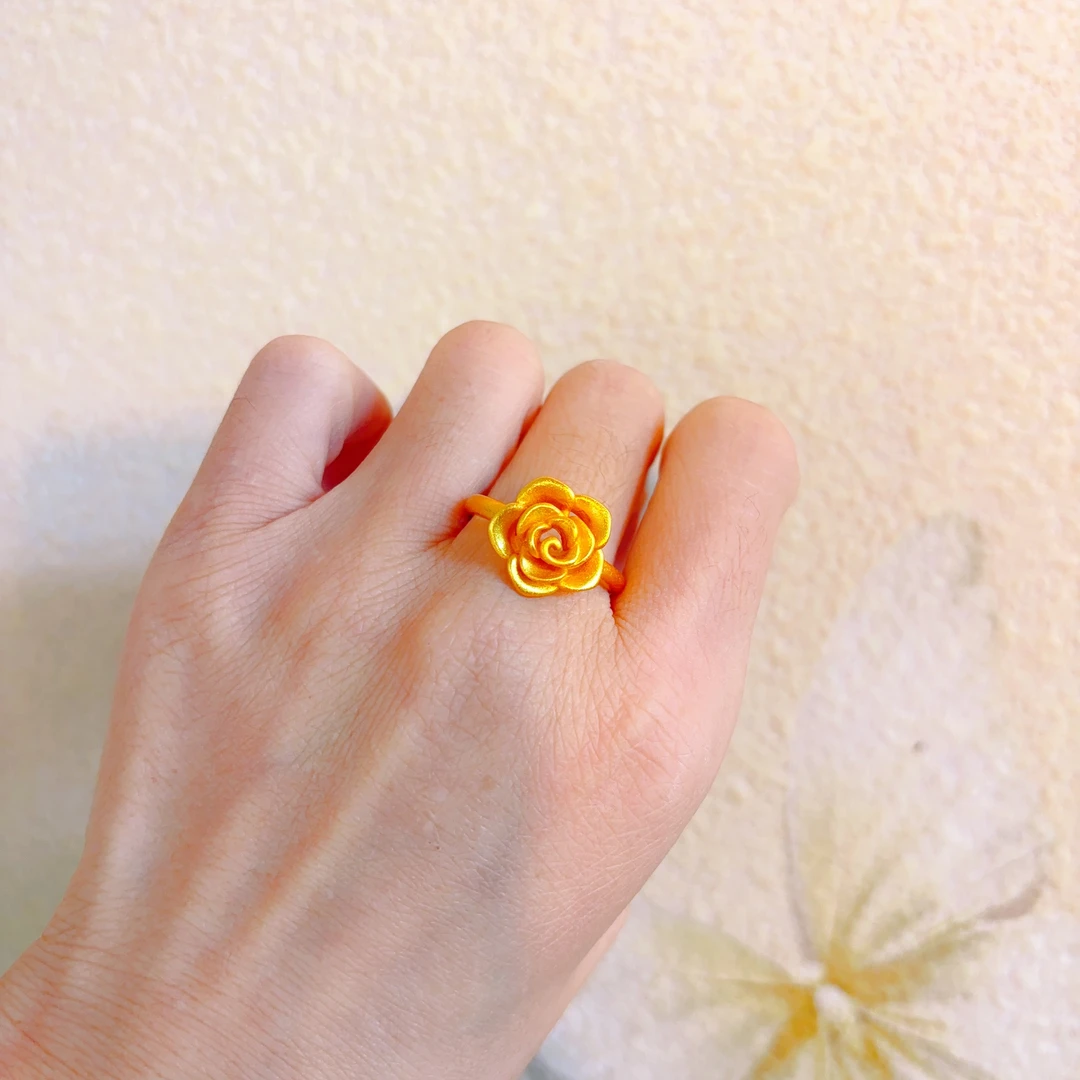 精美玫瑰花时尚戒指50229