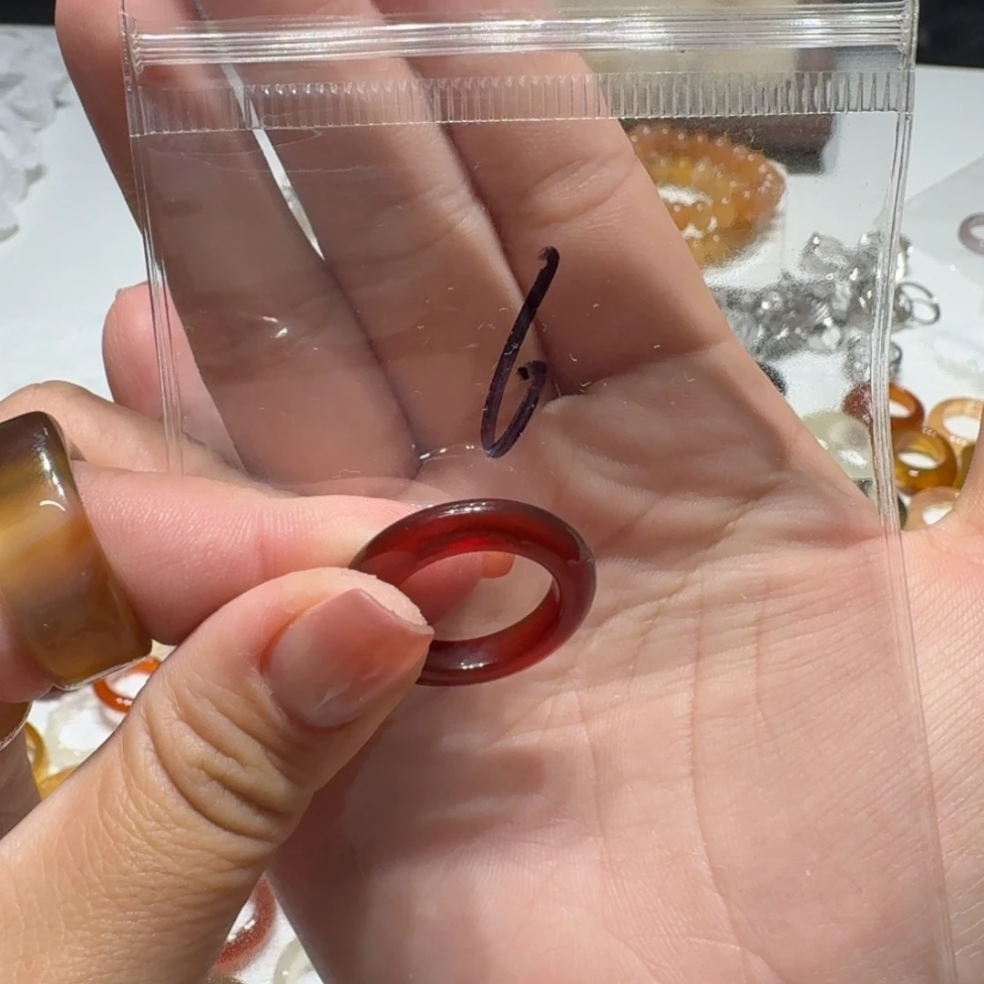 南***子玛瑙/玉髓未镶嵌戒指