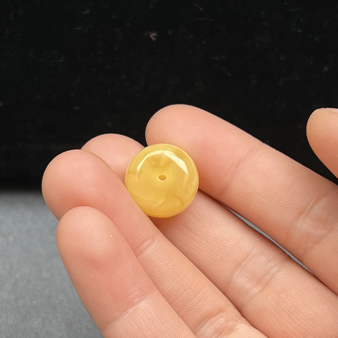 Y5369天然原矿蜜蜡 妖花墩子 16*11mm抖音基地质检发货