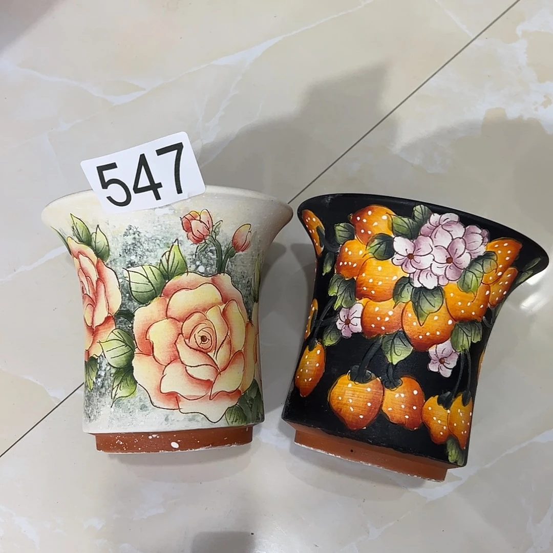 景德镇炫彩手绘口13高12.5