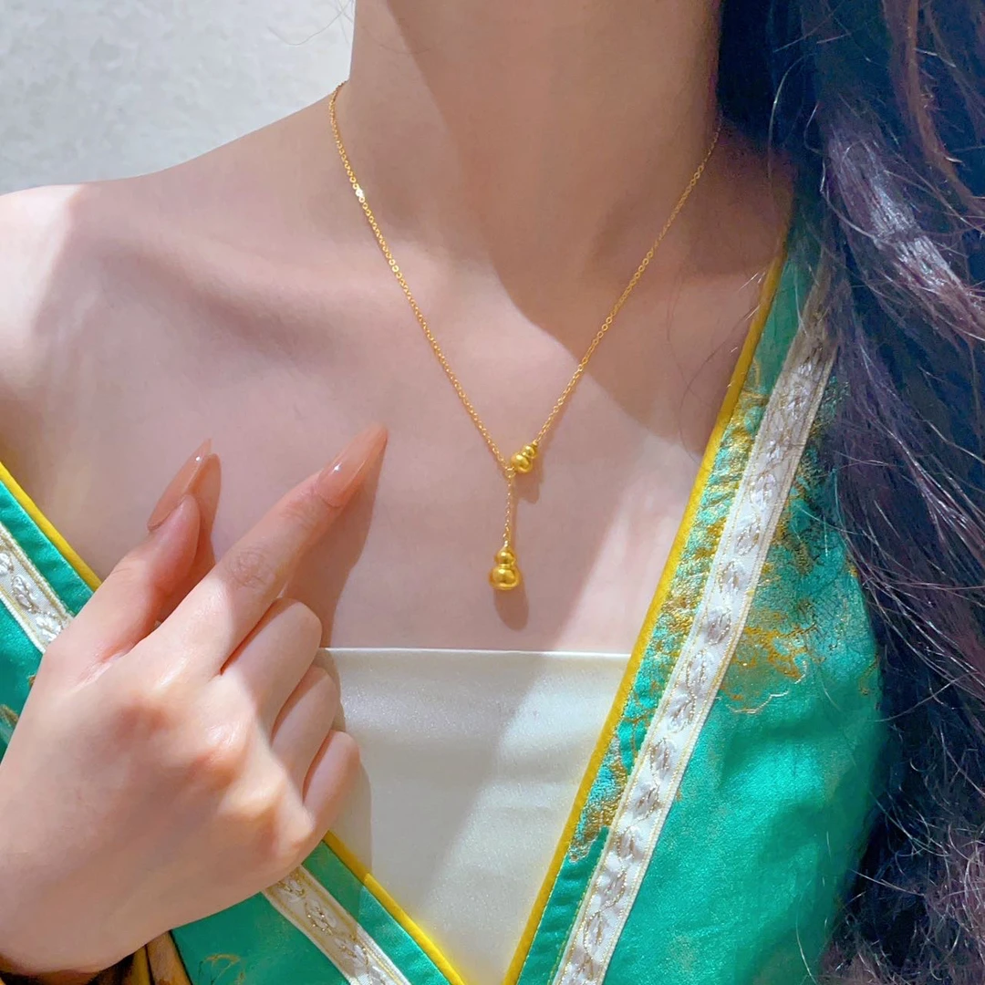 【福禄双全黄金项链】足金999 不支持七天无理由 多样性发一！