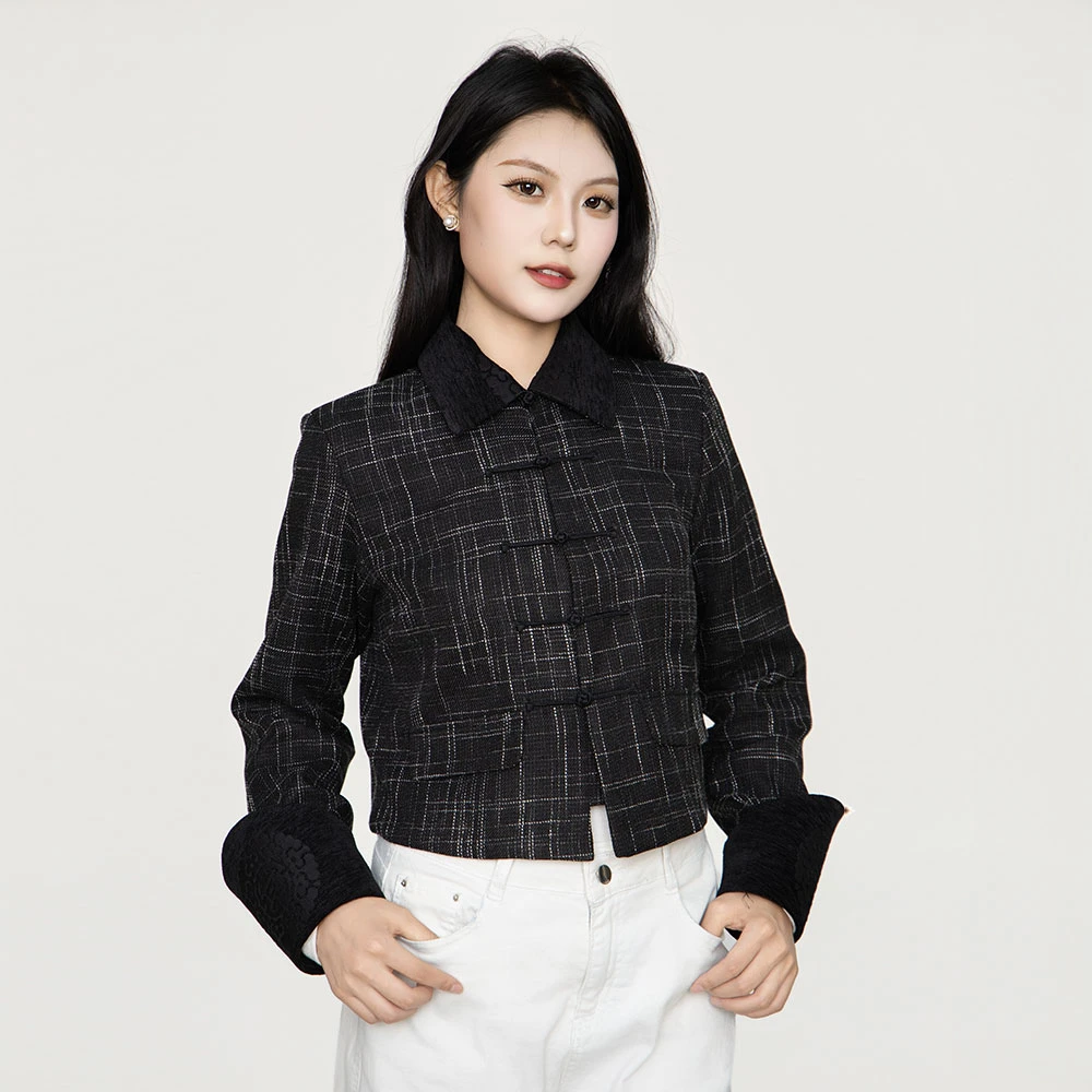 SodonGoyol 四季款民族风小香风女短上衣