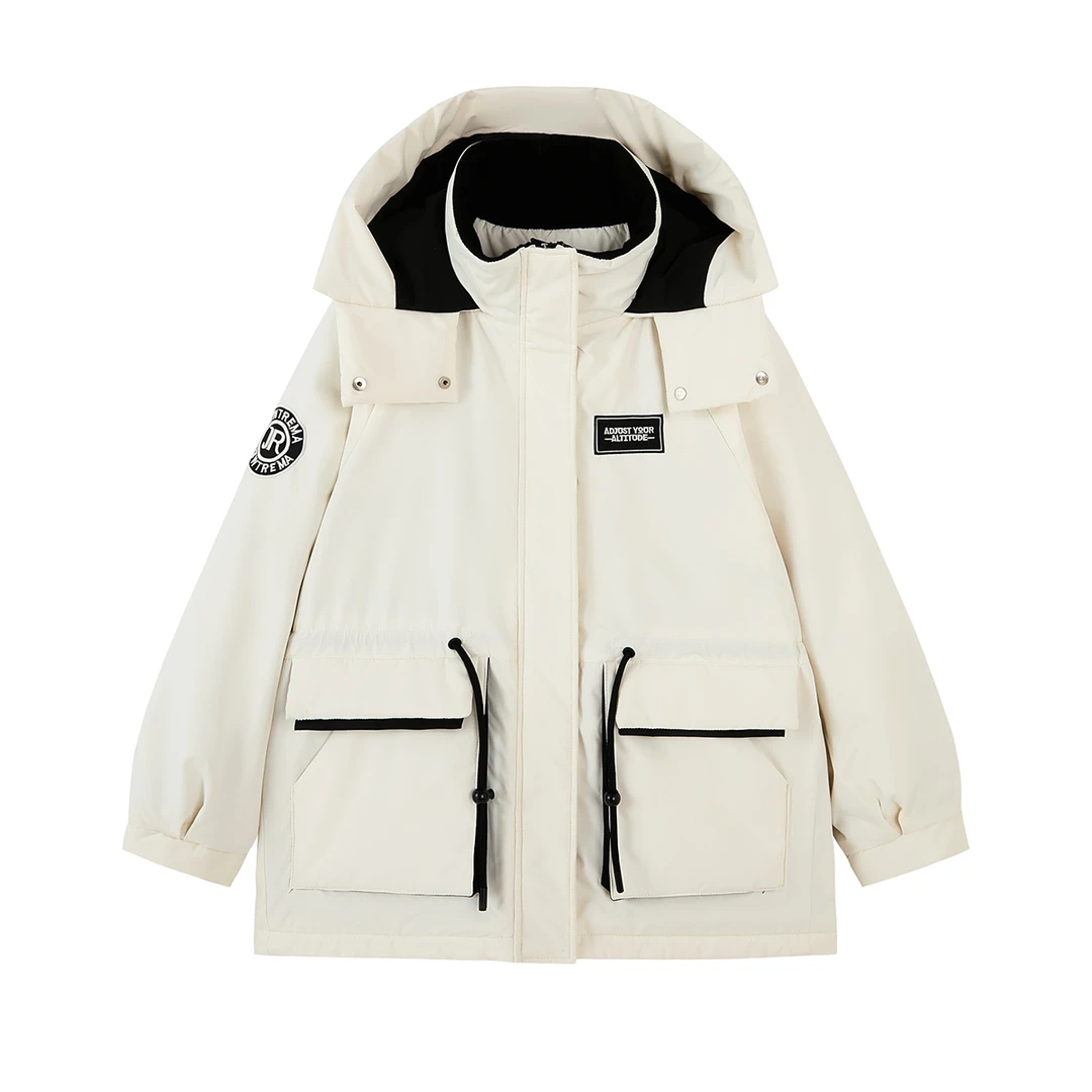 冬季抗寒保暖加厚女羽绒冲锋衣外套情侣款2407-H