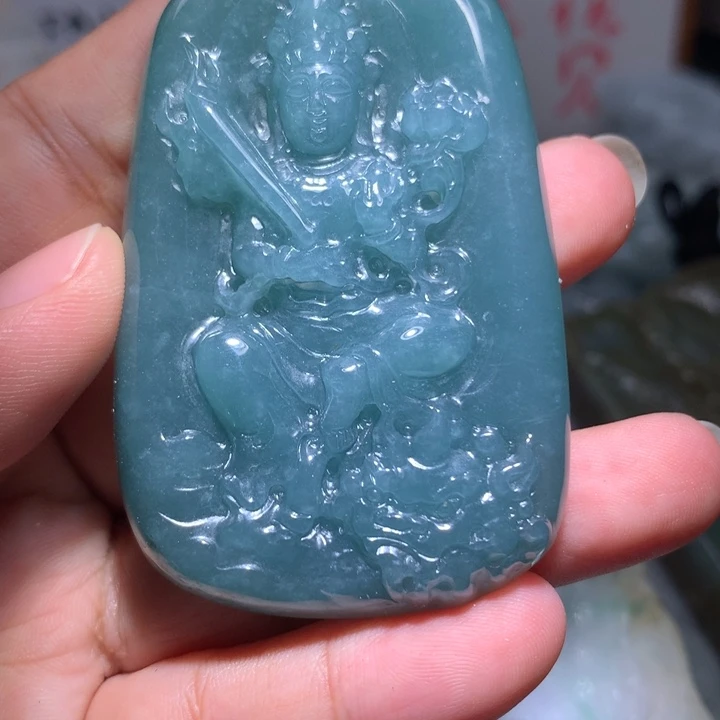 翡翠未镶嵌颈饰保真天然A货翡翠