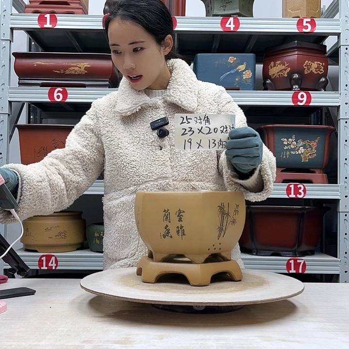 紫砂花盆紫砂花盆