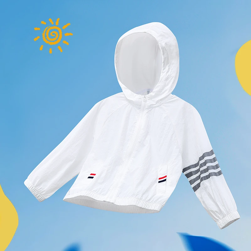 巴拉可儿休闲男童休闲风防晒衣防晒服中性小童大童防晒服速干男女