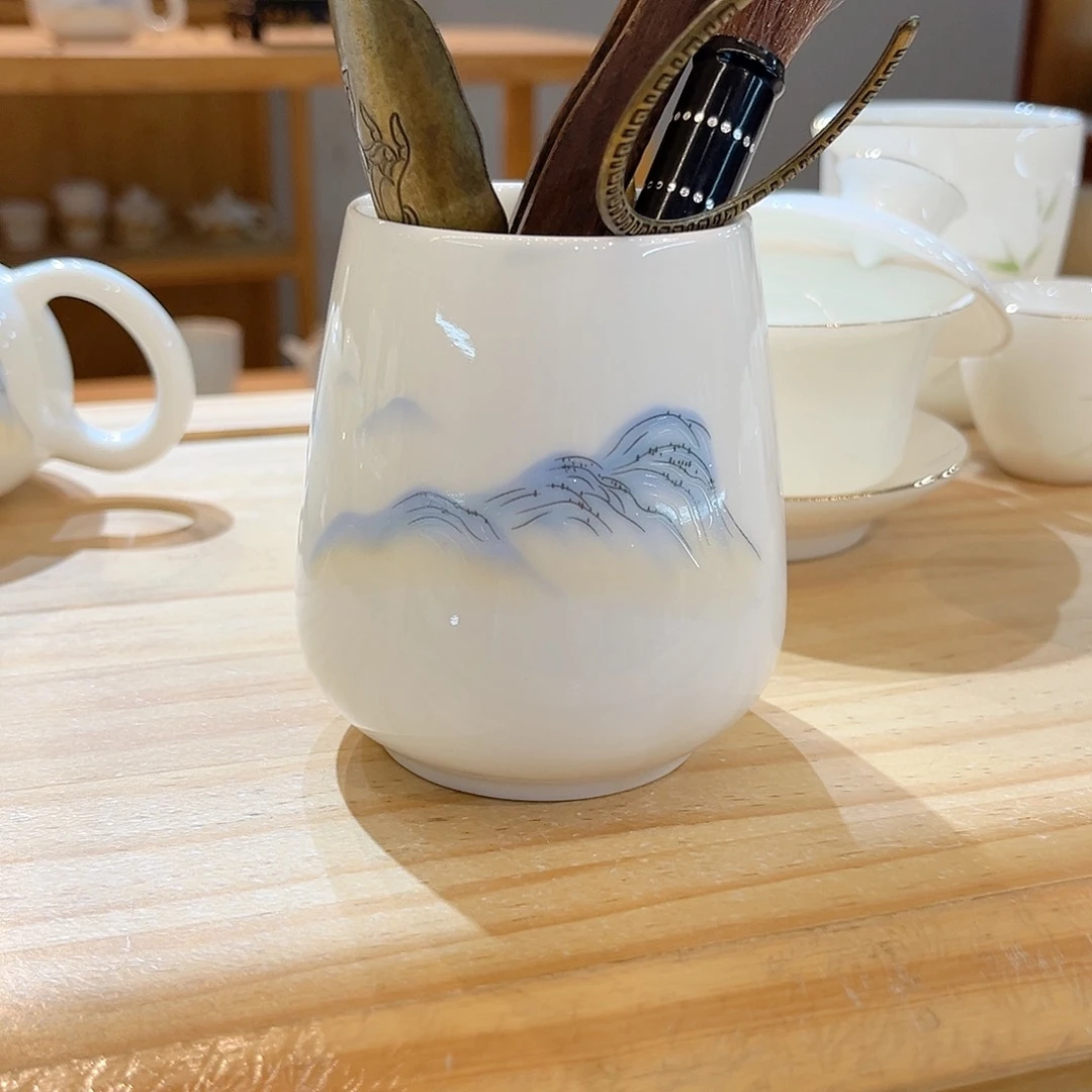 【御瓷斋】羊脂玉瓷茶具套装