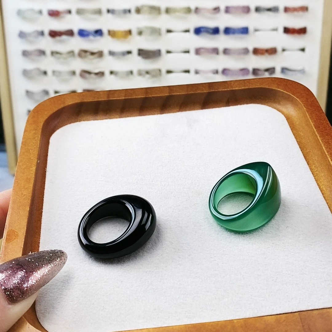 玛瑙/玉髓未镶嵌戒指