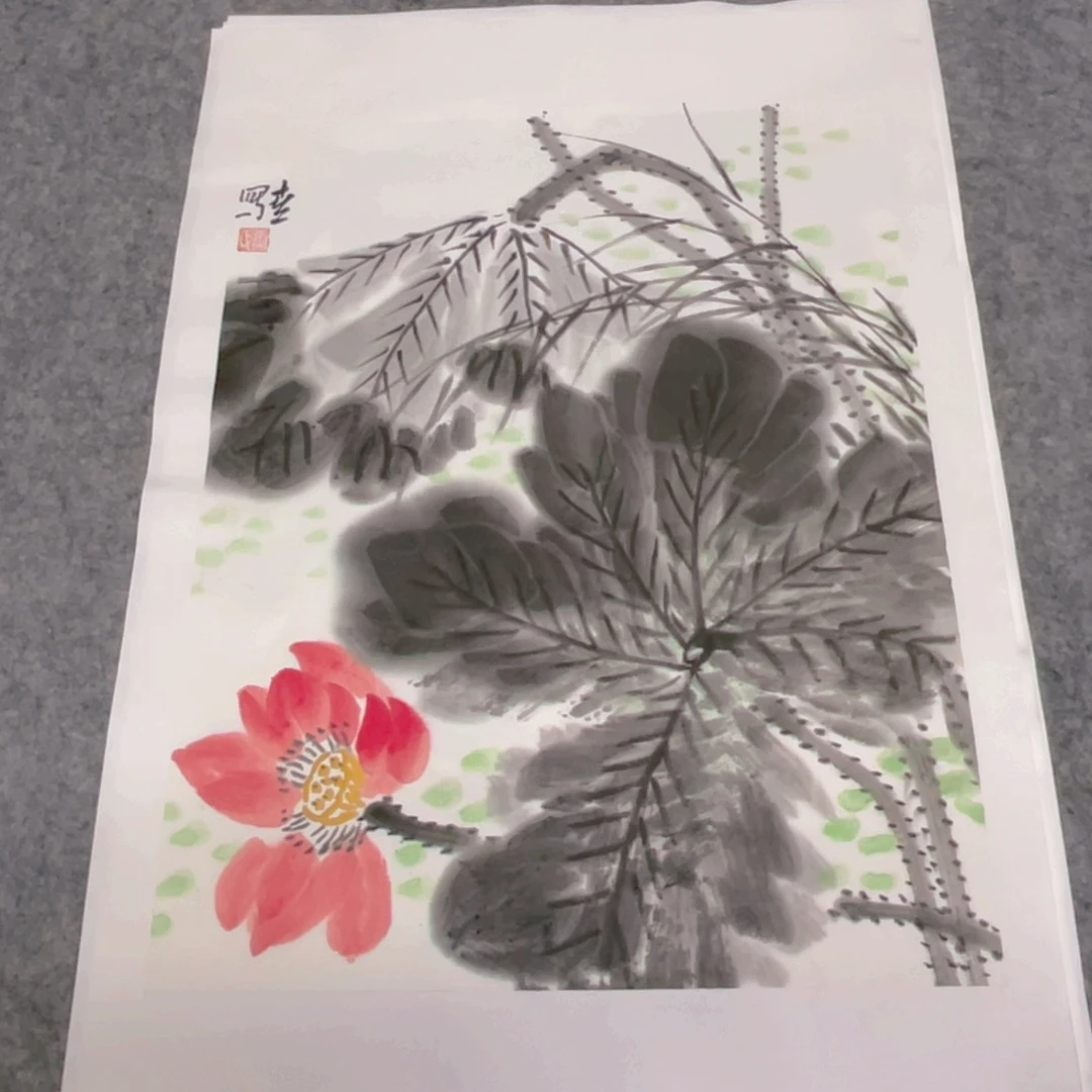 国画1.4平尺纯手绘国画作品