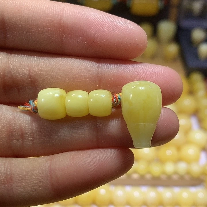 蜜蜡未镶嵌裸石天然俄料白花蜜蜡直切套装8-11+