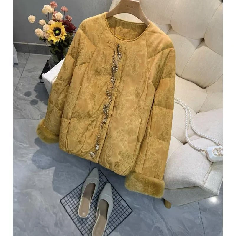 【加棉】花盈--新中式加棉设计师高定轻奢宽松休闲复古圆领国潮