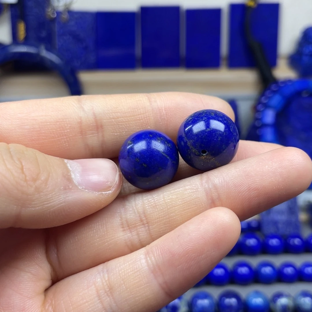 青金石单珠未镶嵌江*声