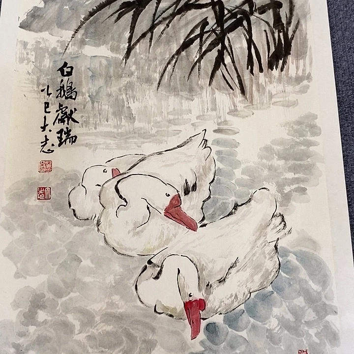 国画纯手绘写意画作45*68