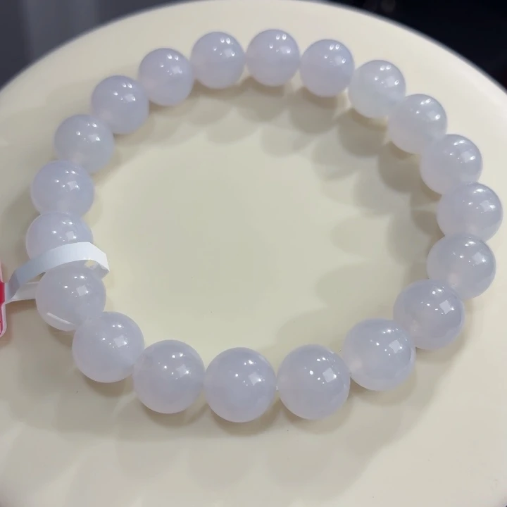 未镶嵌手链翡翠冰胶浅紫卡9.8