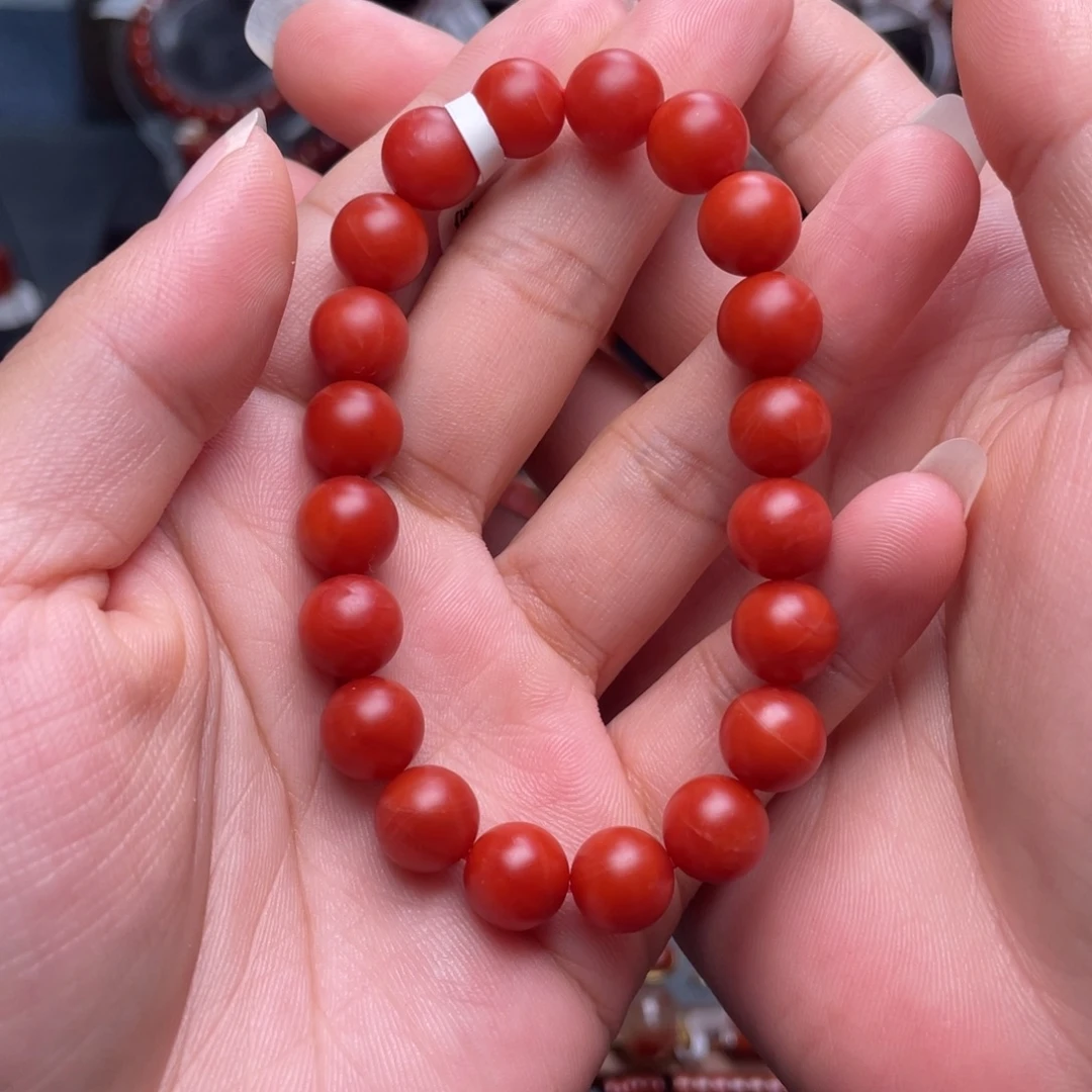 南红玛瑙未镶嵌10mm保山辣椒红手串