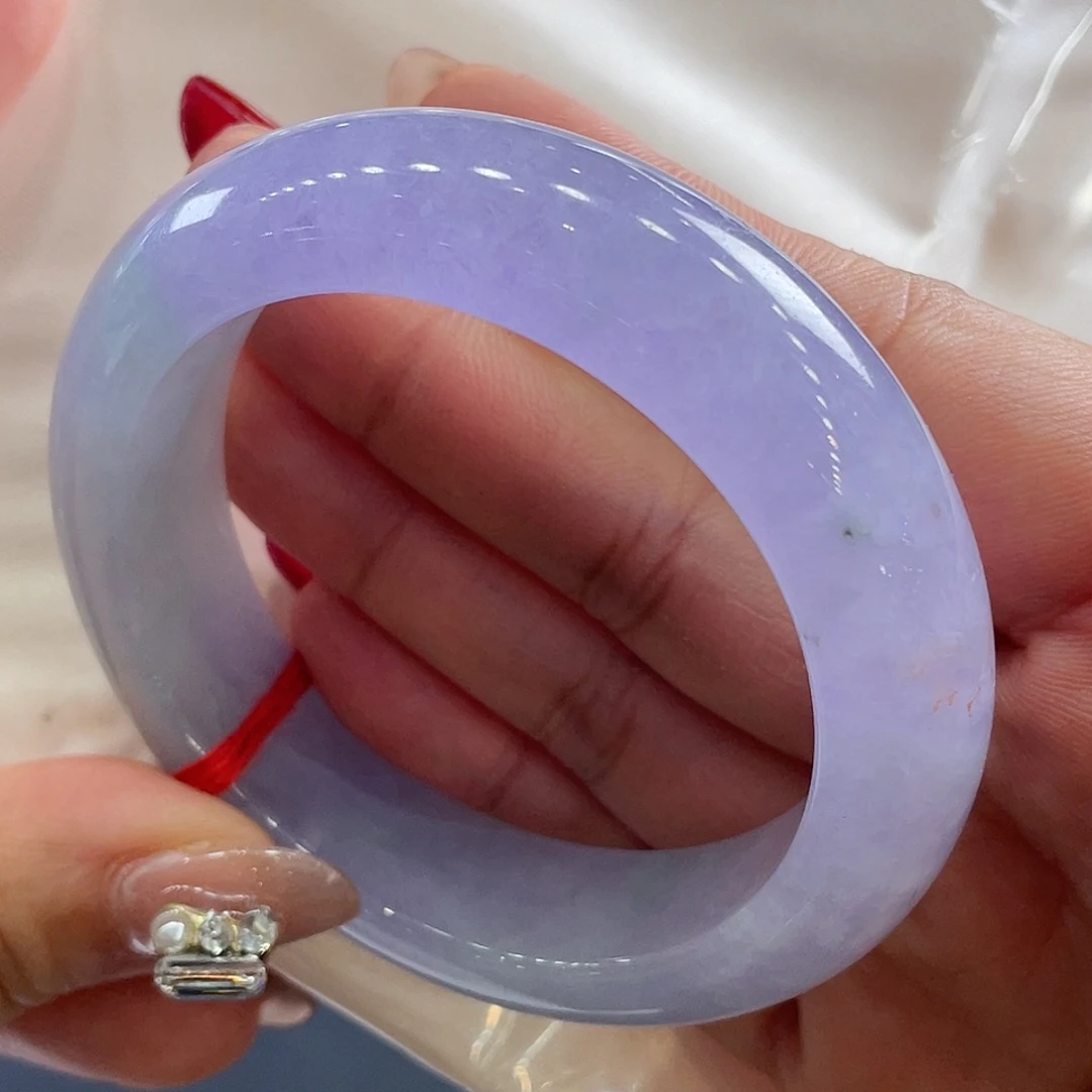 未镶嵌手镯翡翠厚装紫54.3圈包容心