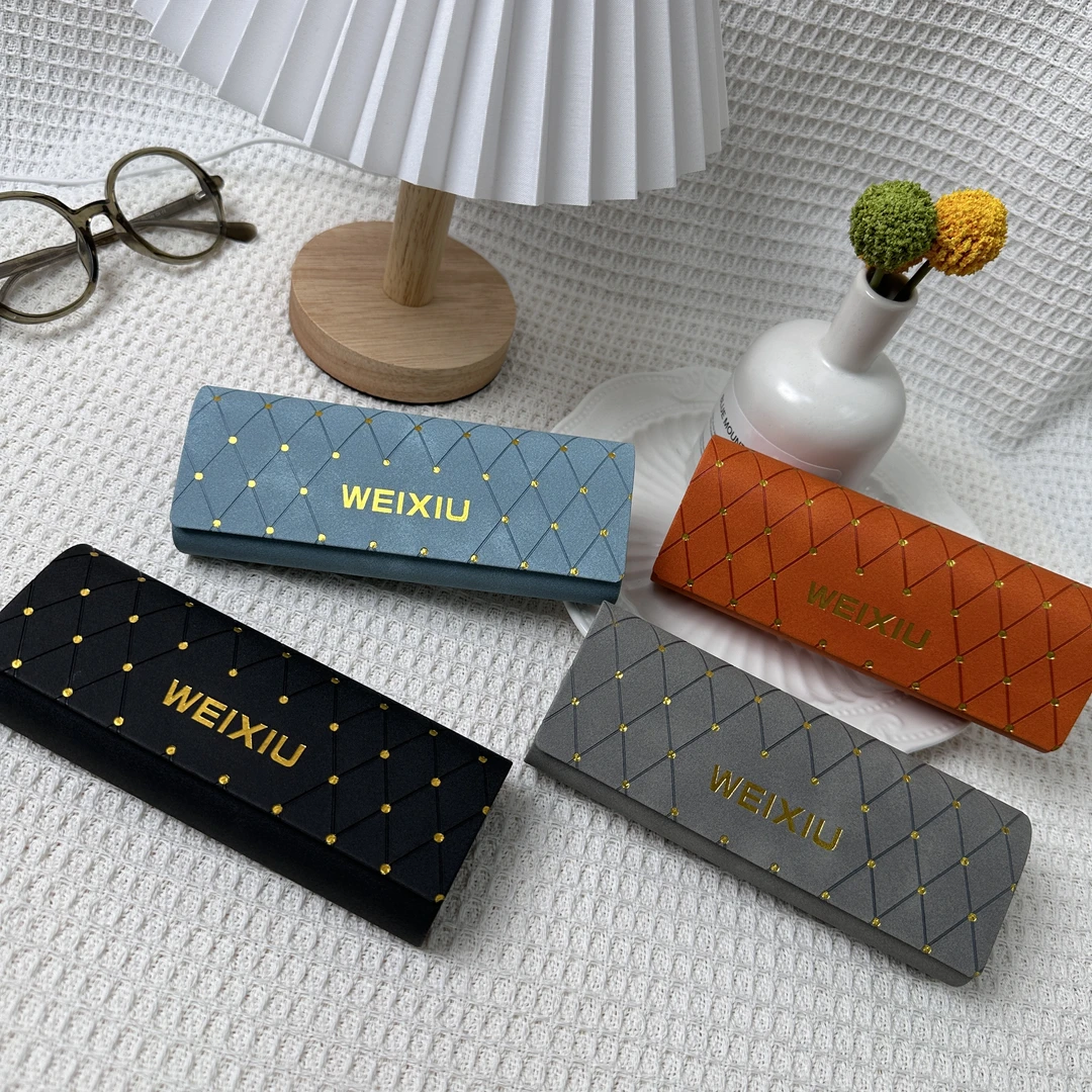 手工便携眼镜盒高级感防压抗摔收纳盒