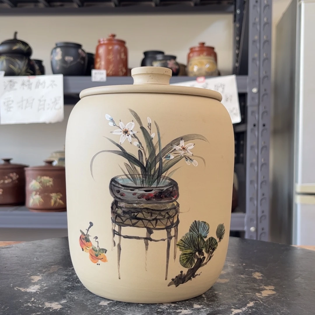 白泥哑光存茶罐醒茶罐微瑕07