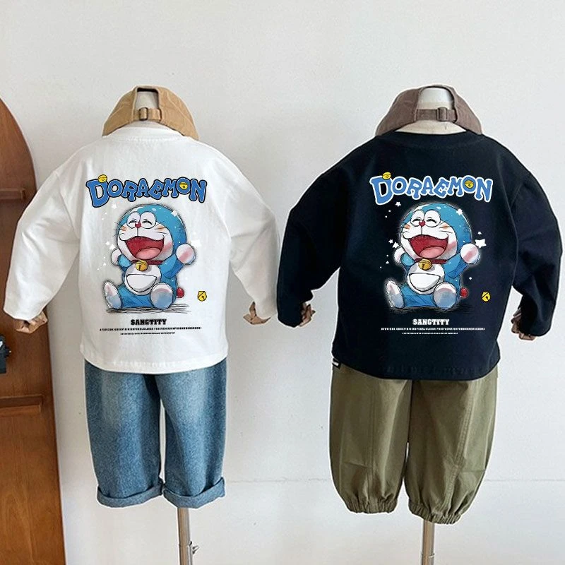 100%纯棉童装新款长袖T恤儿童爆款打底上衣韩版宽松休闲百搭潮流