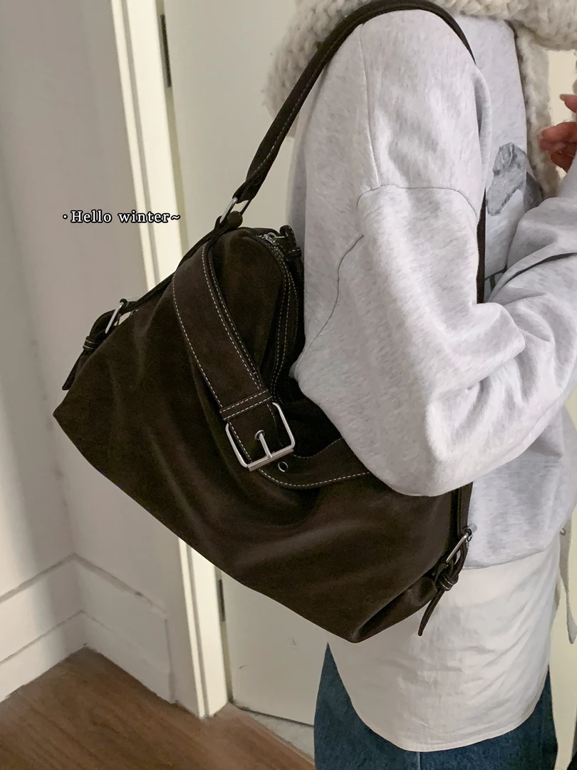 复古腋下包包女款爆款2025新款秋冬韩系小众单肩包百搭上班通勤包