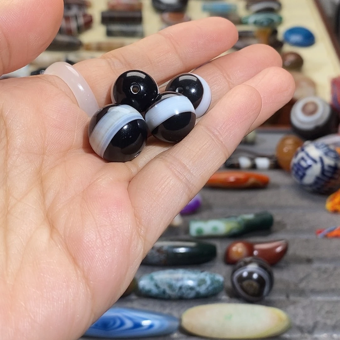 醉***翁玛瑙/玉髓合金颈饰