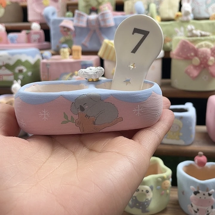 7…..手工手绘花盆