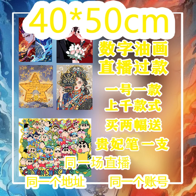 W800-W1000【40cm*50cm】新直播间特价数字油画