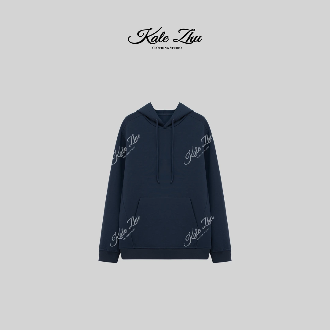 【KALE ZHU】 ”空气层“连帽长袖针织卫衣 KZZA4U117