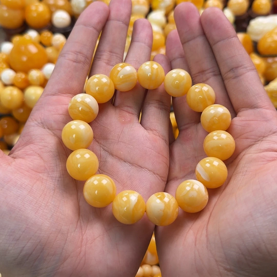 琥珀未镶嵌珠宝奇石16mm同料