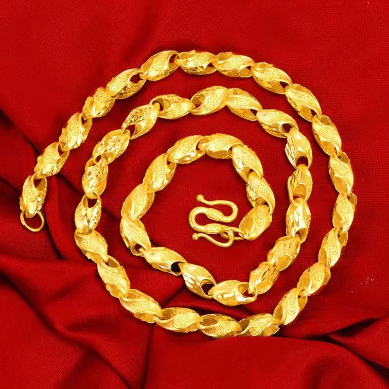 合金项链 【金钱麦穗项链】男款 时尚 潮流 不掉色 气质 经典 金色