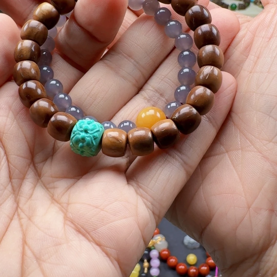 红***柚无事牌库克库克手串