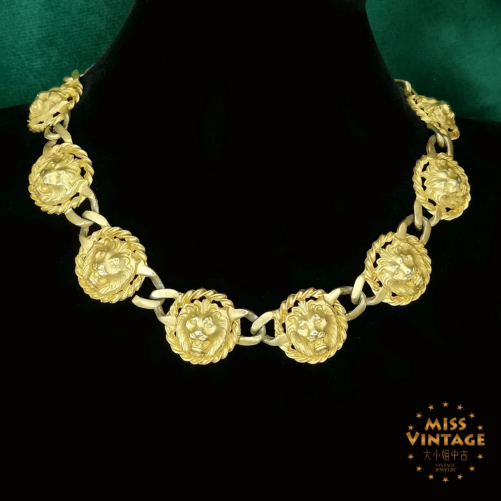 法产雾金狮子项链45cm[2503051-003]