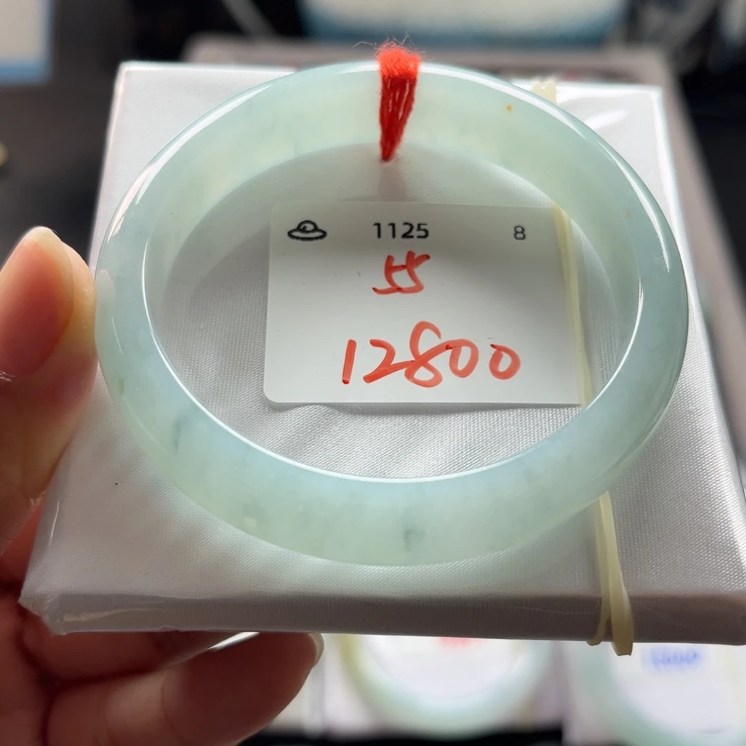 翡翠未镶嵌手镯55正圈