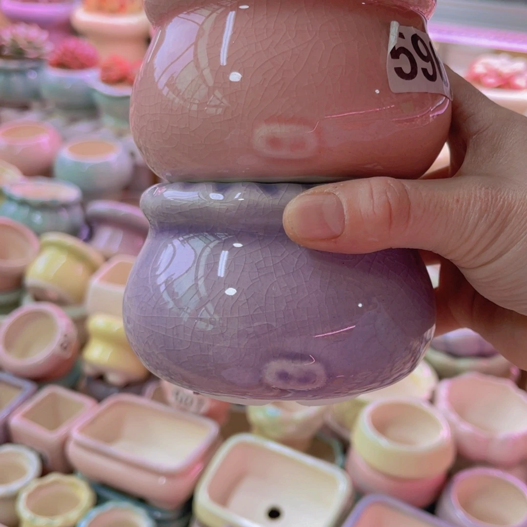 陶瓷花盆当场凑满12包邮