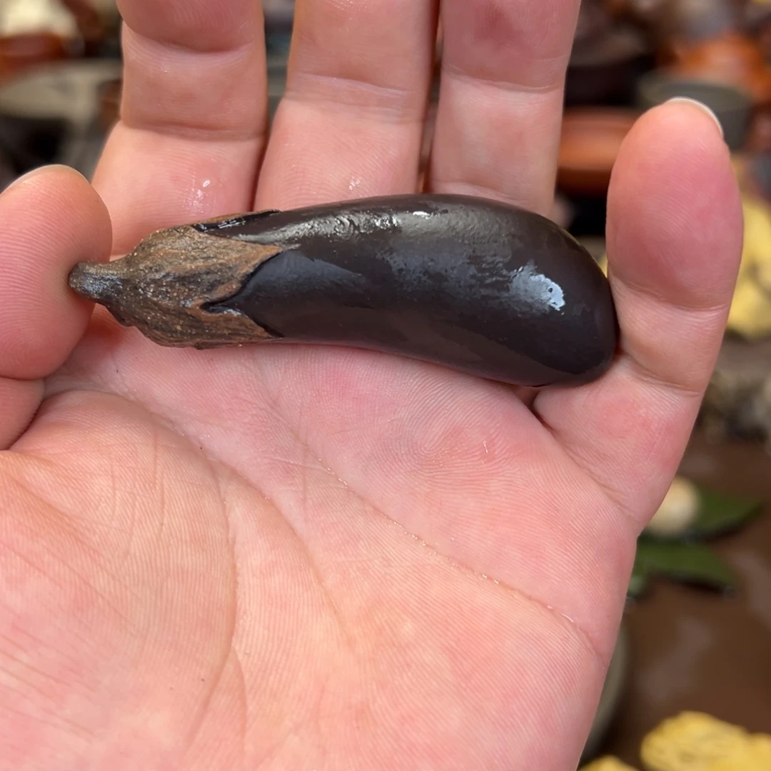紫砂茶宠紫砂茄子