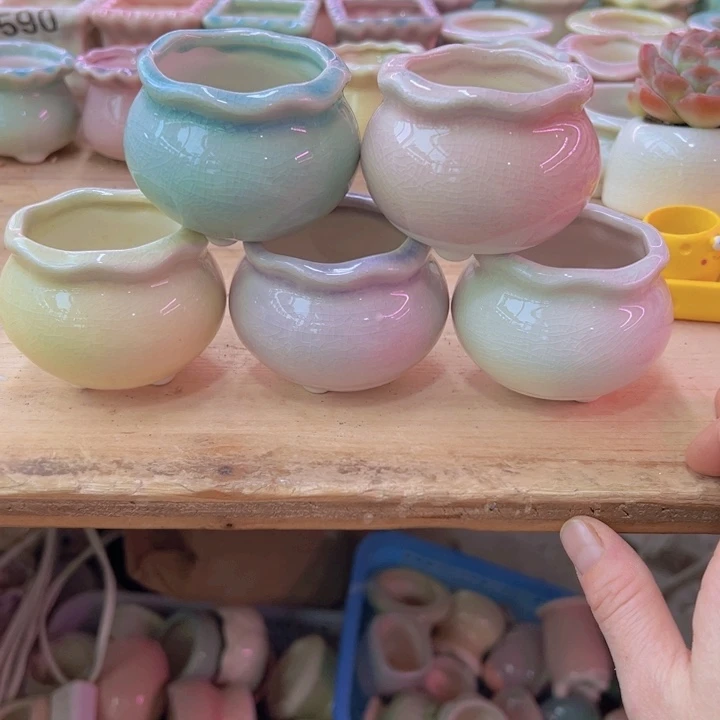 陶瓷花盆当场凑满12包邮