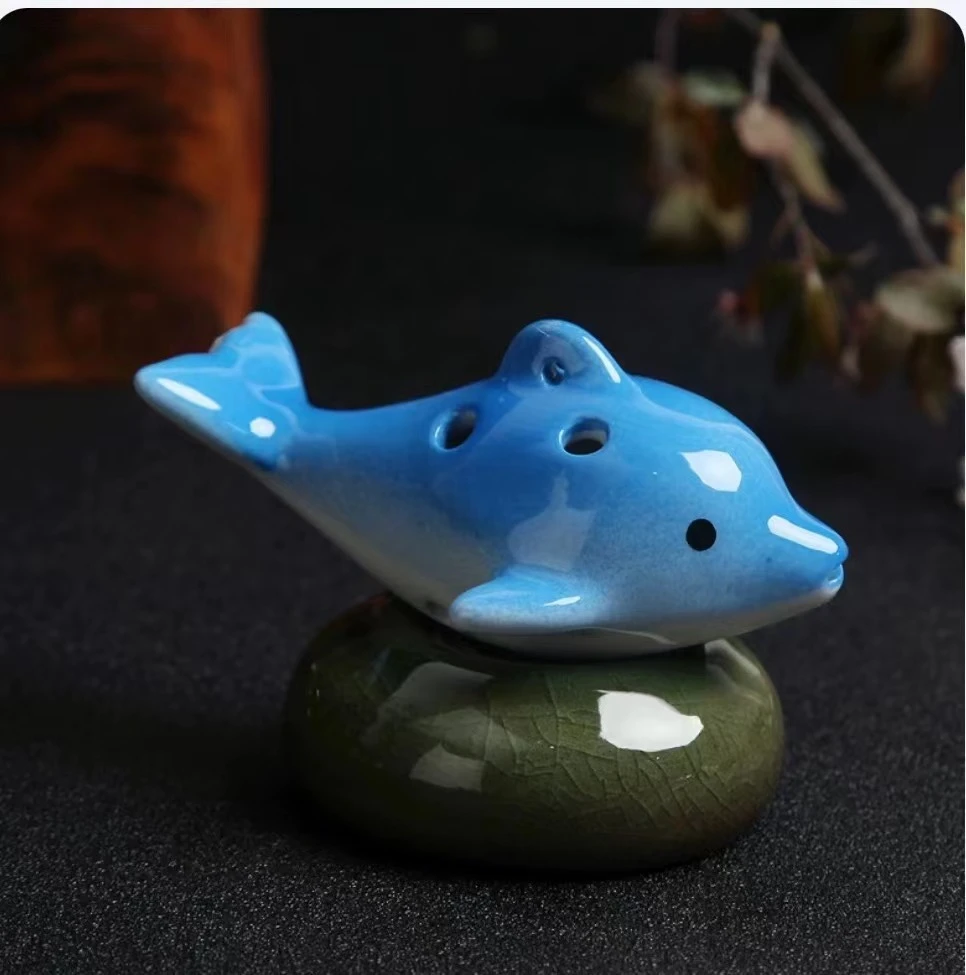 海豚陶笛，六孔
