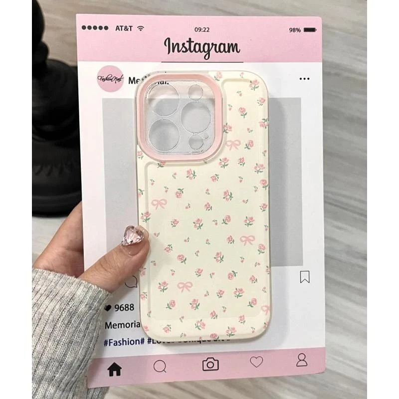 清新淡雅春日花朵图案适用OPPO RENO7 RENO8 RENO9 RENO12手机高