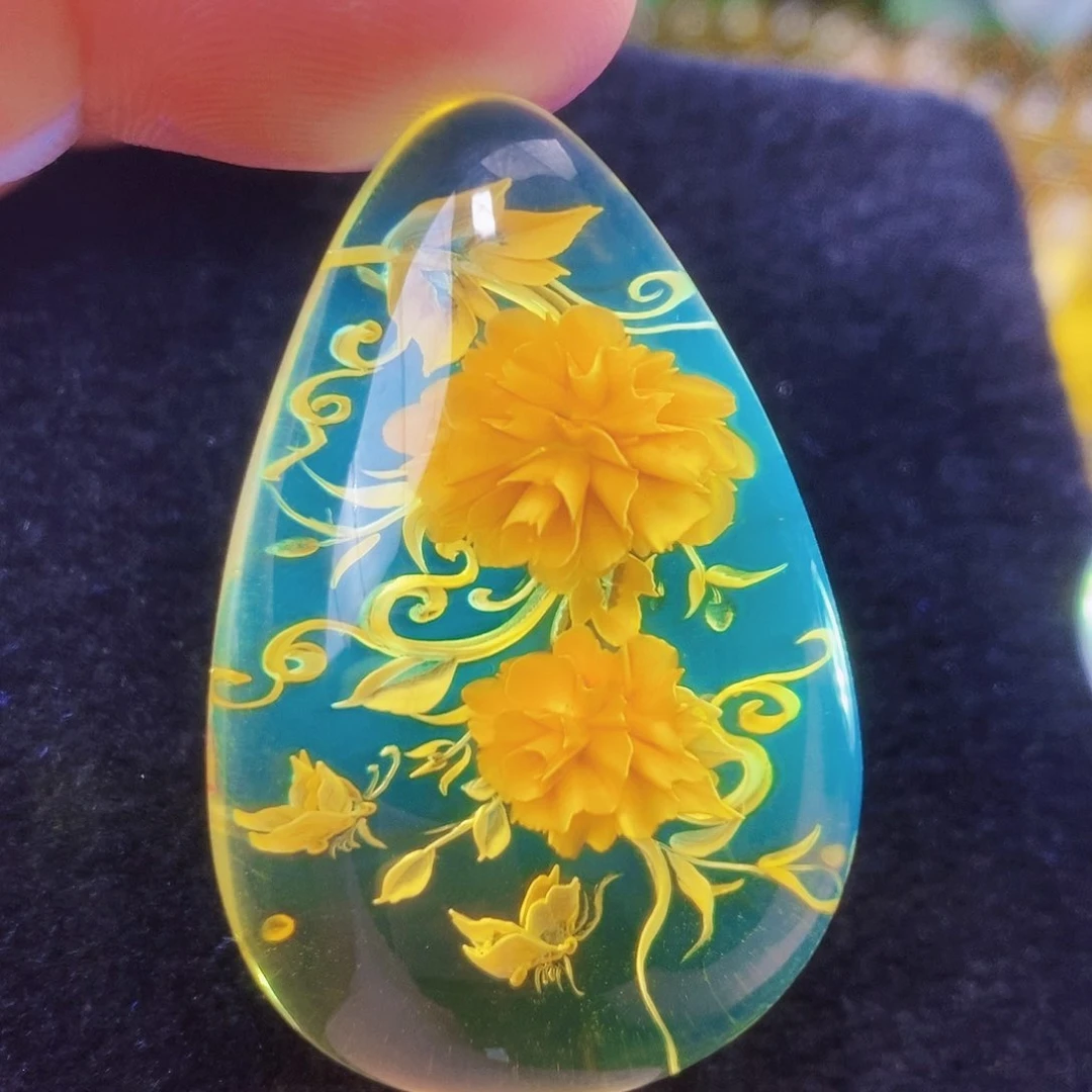 【闪购商品】金珀吊坠(不含链)未镶嵌