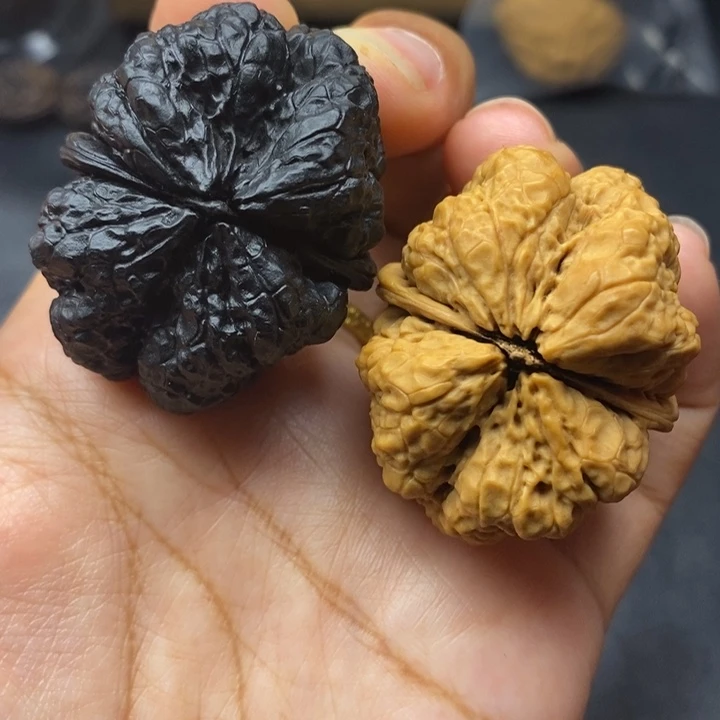 把件文玩核桃43尺蝴蝶蟾