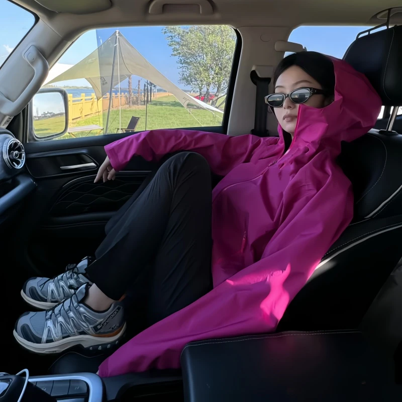 解锁峰峦】早春户外情侣薄绒防风防泼轻量男女连帽软壳冲锋衣C1407