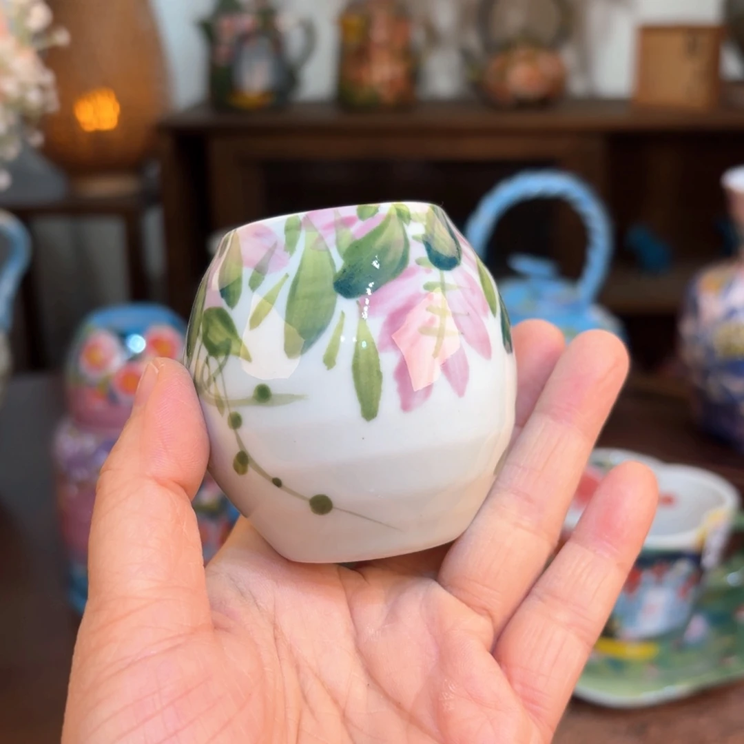 景德镇手绘高温釉下彩陶瓷茶具