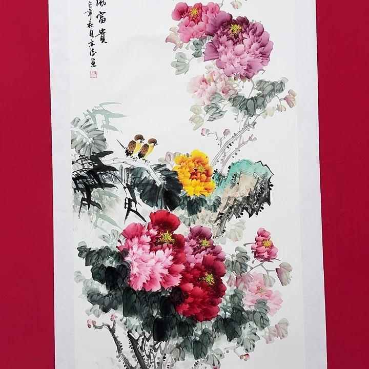 国画精品纯手绘8平尺