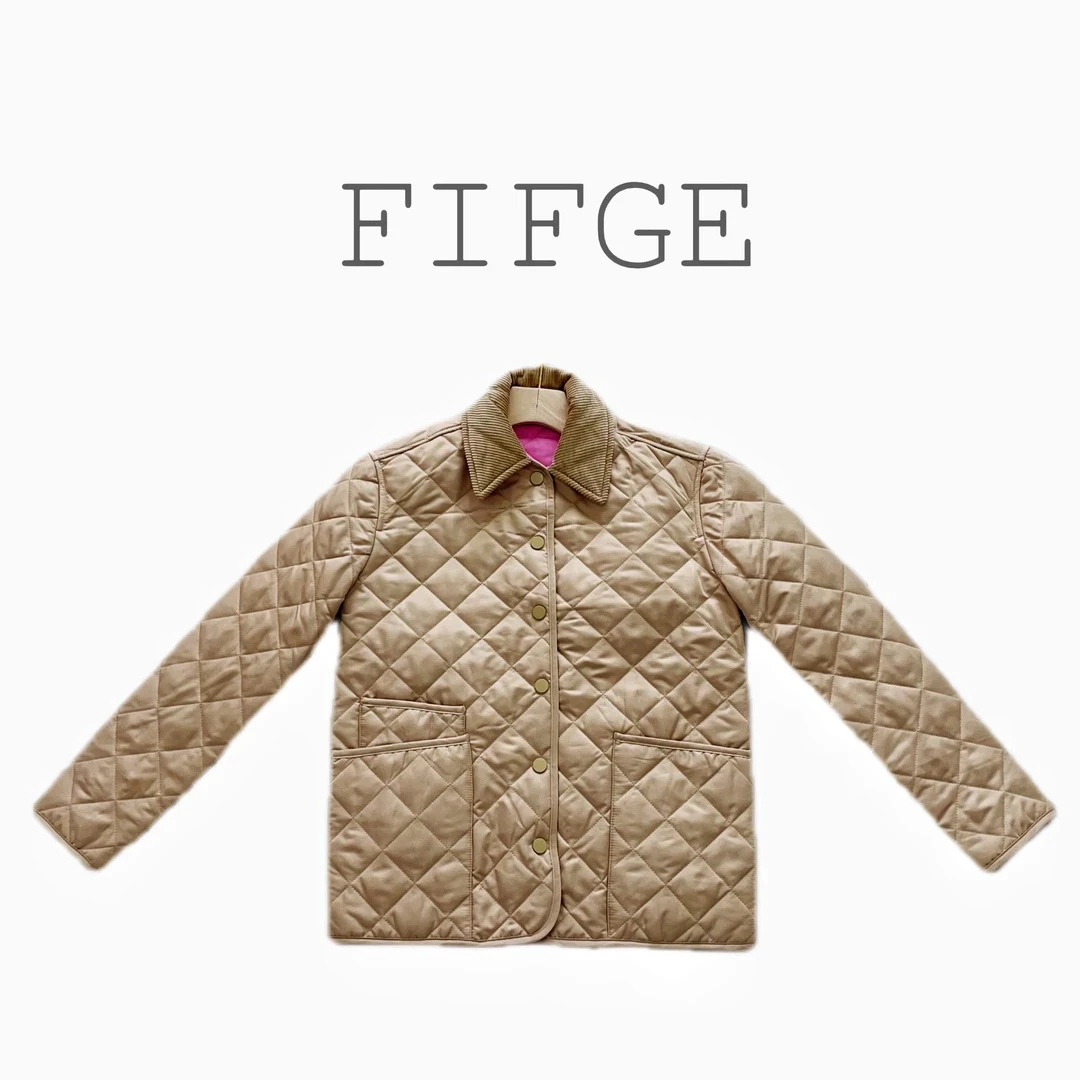 Z-2 FIFGE 质感超赞的翻领绗缝休闲棉外套